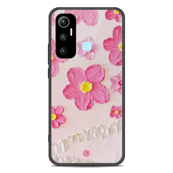 Floral Series Soft Phone Case - Premium Glass Case - Design 2 - Infinix Hot 11