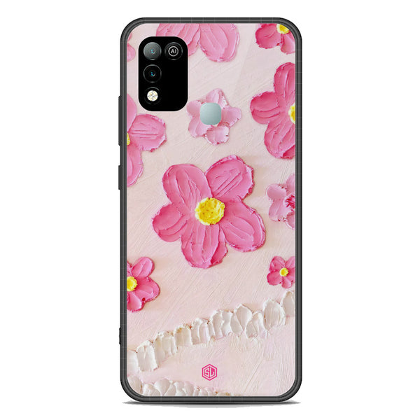 Floral Series Soft Phone Case - Premium Glass Case - Design 2 - Infinix Hot 10 Play
