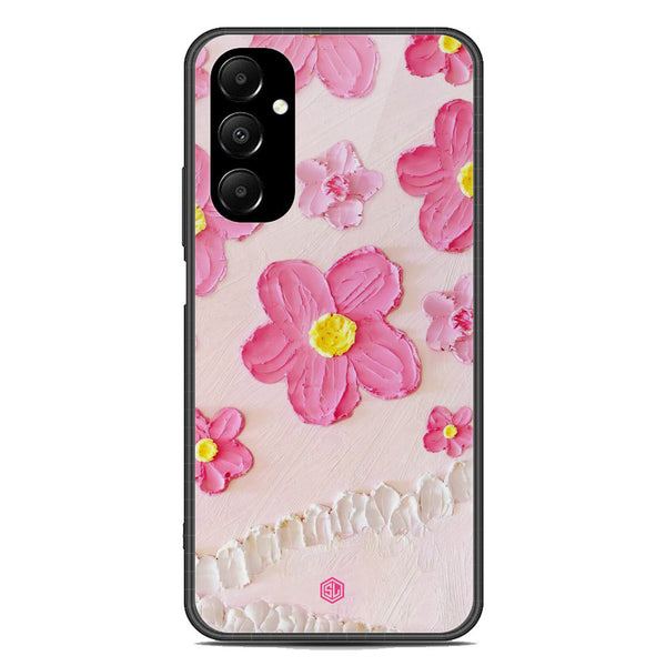 Floral Series Soft Phone Case - Premium Glass Case - Design 2 - Samsung Galaxy A05s