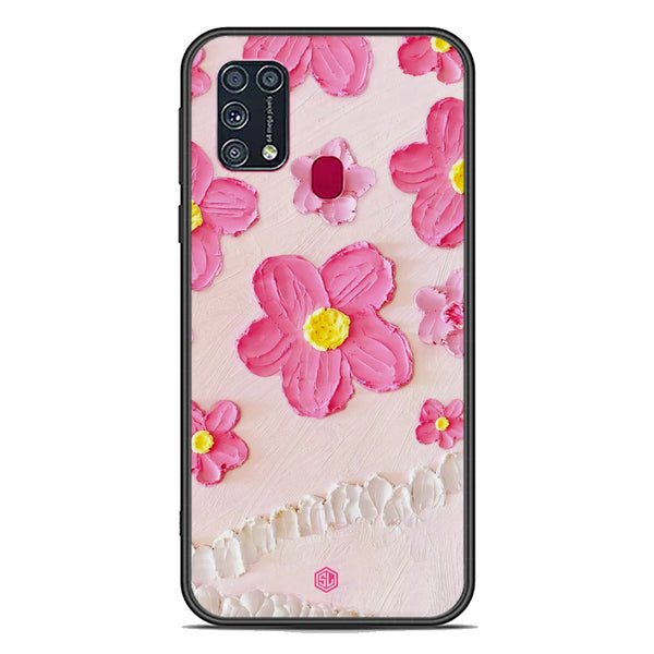 Floral Series Soft Phone Case - Premium Glass Case - Design 2 - Samsung Galaxy M31