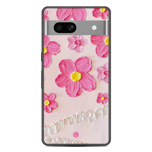 Floral Series Soft Phone Case - Metal Case - Design 2 - Google Pixel 7a