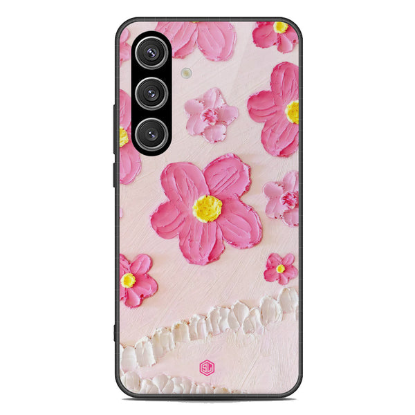 Floral Series Soft Phone Case - Premium Glass Case - Design 2 - Samsung Galaxy S24 Plus