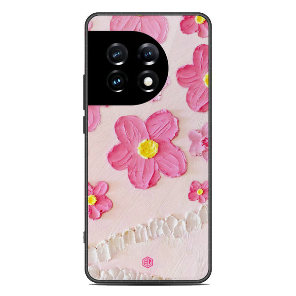 Floral Series Soft Phone Case - Premium Glass Case - Design 2 - OnePlus Ace 2 Pro