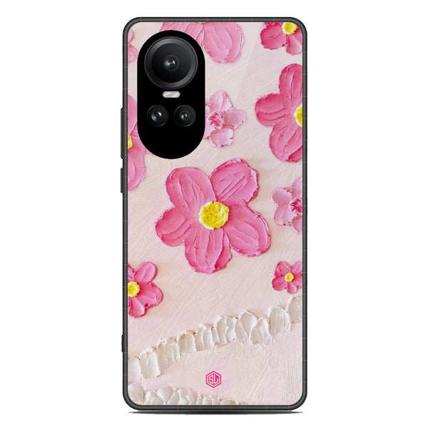 Floral Series Soft Phone Case - Premium Glass Case - Design 2 - Oppo Reno 10 Pro