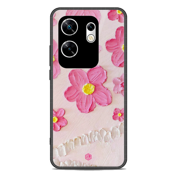 Floral Series Soft Phone Case - Premium Glass Case - Design 2 - Infinix Zero 30 4G