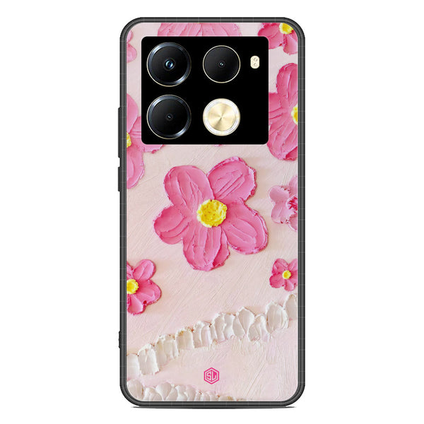 Floral Series Soft Phone Case - Premium Glass Case - Design 2 - Infinix Note 40 Pro