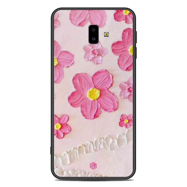 Floral Series Soft Phone Case - Premium Glass Case - Design 2 - Samsung Galaxy J6 Plus 2018