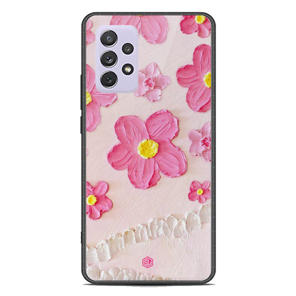 Floral Series Soft Phone Case - Premium Glass Case - Design 2 - Samsung Galaxy A72