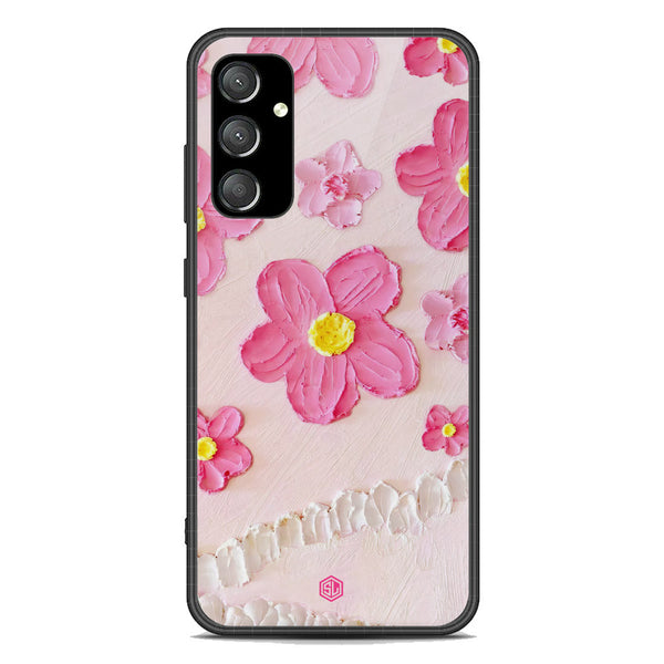 Floral Series Soft Phone Case - Premium Glass Case - Design 2 - Samsung Galaxy A54 5G
