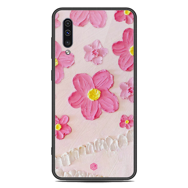 Floral Series Soft Phone Case - Premium Glass Case - Design 2 - Samsung Galaxy A50