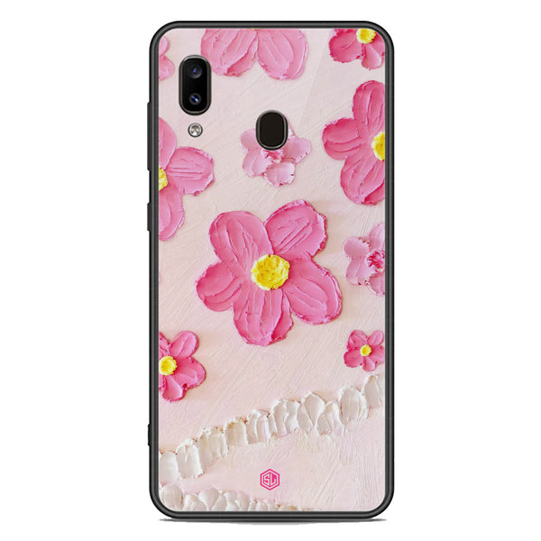Floral Series Soft Phone Case - Premium Glass Case - Design 2 - Samsung Galaxy A30