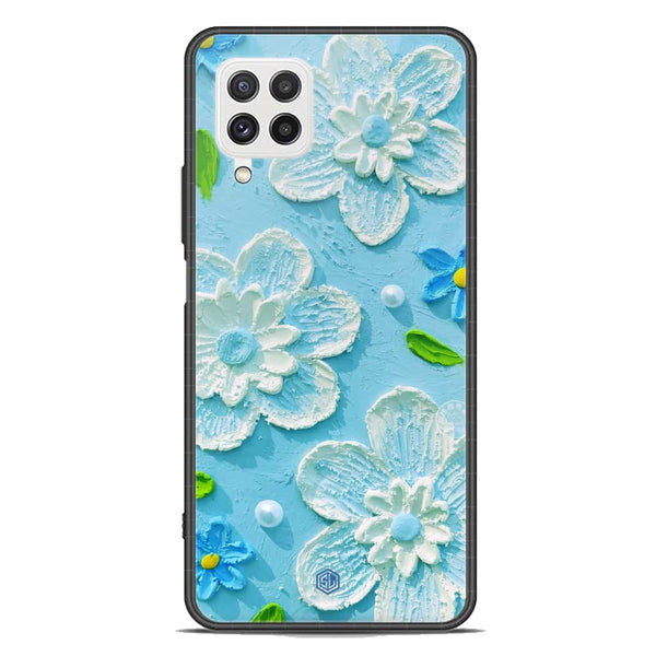 Floral Series Soft Phone Case - Premium Glass Case - Design 3 - Samsung Galaxy A22 4G