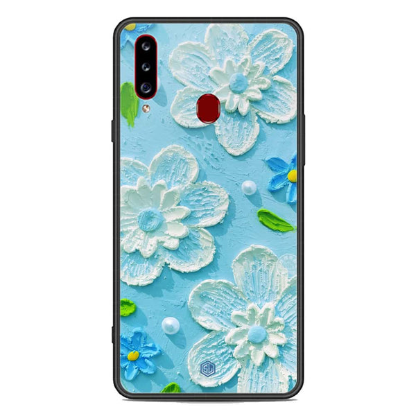 Floral Series Soft Phone Case - Premium Glass Case - Design 3 - Samsung Galaxy A20s