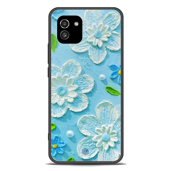 Floral Series Soft Phone Case - Premium Glass Case - Design 3 - Samsung Galaxy A03