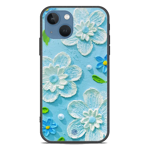 Floral Series Soft Phone Case - Premium Glass Case - Design 3 - iPhone 13
