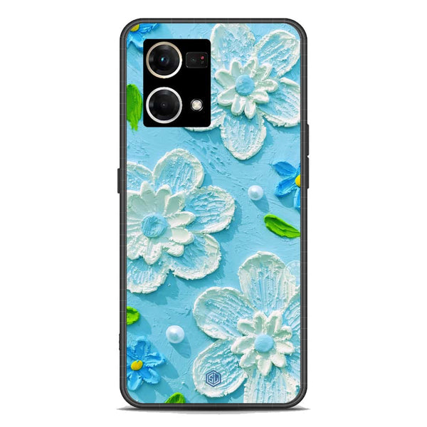 Floral Series Soft Phone Case - Premium Glass Case - Design 3 - Oppo Reno 8 4G