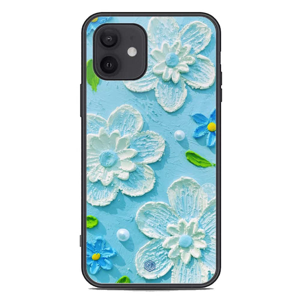 Floral Series Soft Phone Case - Premium Glass Case - Design 3 - iPhone 12