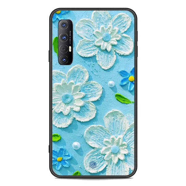 Floral Series Soft Phone Case - Premium Glass Case - Design 3 - Oppo Reno 3 Pro