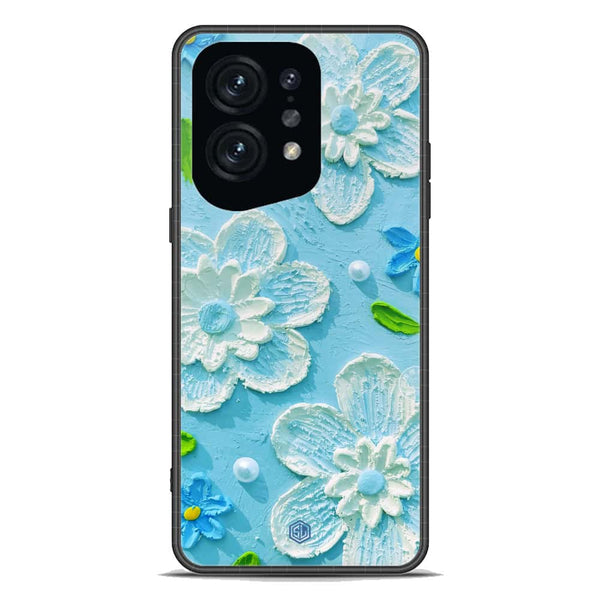Floral Series Soft Phone Case - Premium Glass Case - Design 3 - Oppo Find X5