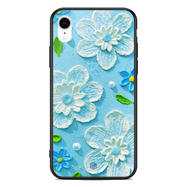Floral Series Soft Phone Case - Premium Glass Case - Design 3 - iPhone XR