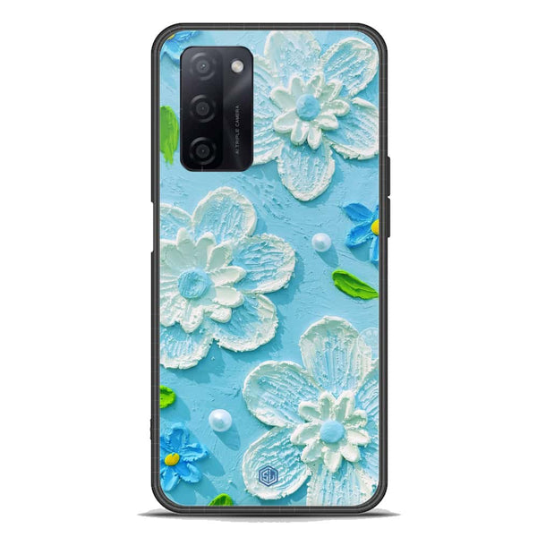 Floral Series Soft Phone Case - Premium Glass Case - Design 3 - Oppo A55s