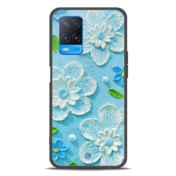 Floral Series Soft Phone Case - Premium Glass Case - Design 3 - Oppo A54 4G