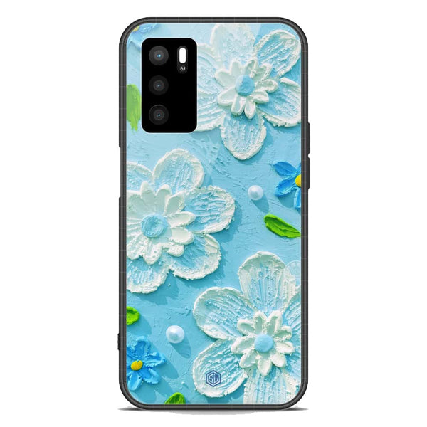Floral Series Soft Phone Case - Premium Glass Case - Design 3 - Oppo A16