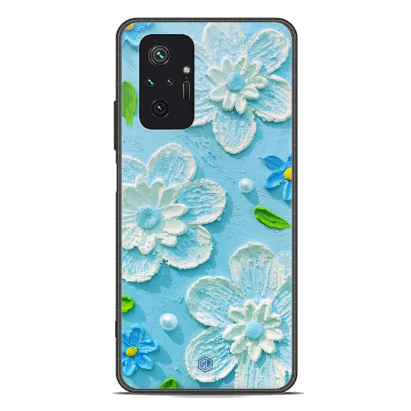 Floral Series Soft Phone Case - Premium Glass Case - Design 3 - Xiaomi Redmi Note 10 Pro Max