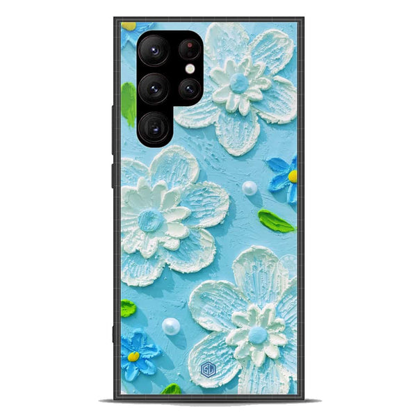 Floral Series Soft Phone Case - Premium Glass Case - Design 3 - Samsung Galaxy S23 Ultra 5G