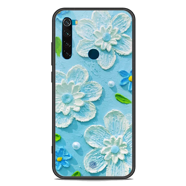 Floral Series Soft Phone Case - Premium Glass Case - Design 3 - Xiaomi Redmi Note 8