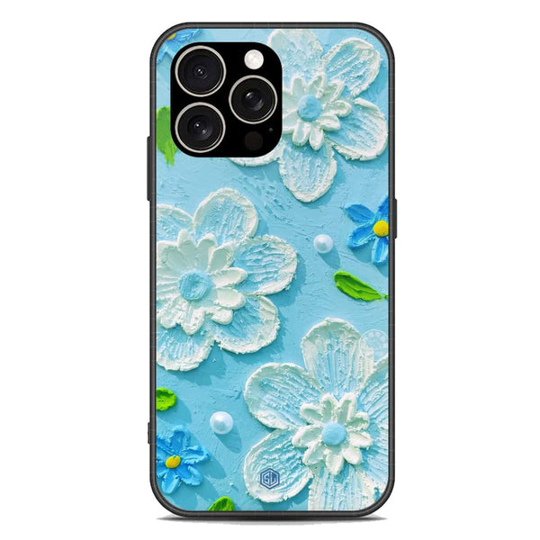 Floral Series Soft Phone Case - Premium Glass Case - Design 3 - iPhone 15 Pro