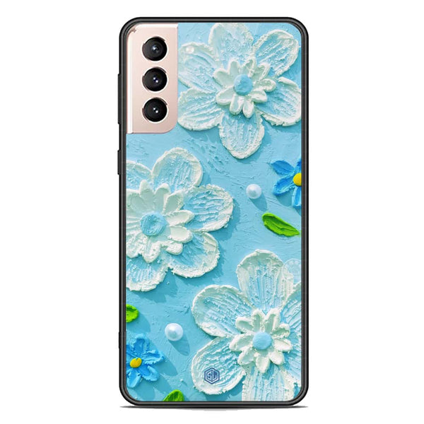 Floral Series Soft Phone Case - Premium Glass Case - Design 3 - Samsung Galaxy S22 5G