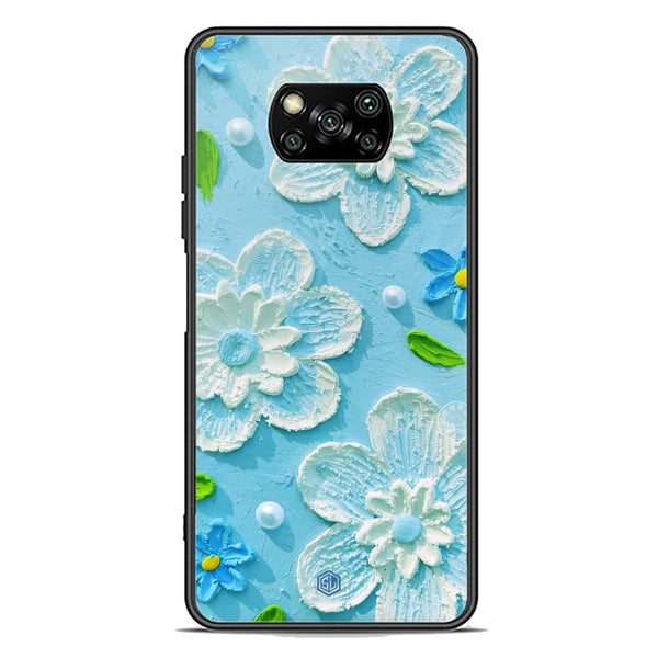 Floral Series Soft Phone Case - Premium Glass Case - Design 3 - Xiaomi Poco X3