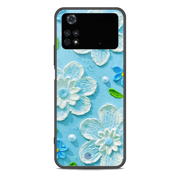Floral Series Soft Phone Case - Premium Glass Case - Design 3 - Xiaomi Poco M4 Pro 5G