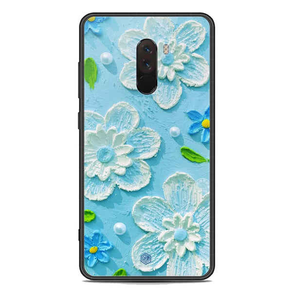 Floral Series Soft Phone Case - Premium Glass Case - Design 3 - Xiaomi Pocophone F1