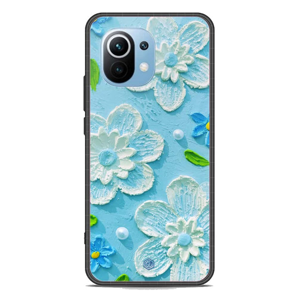Floral Series Soft Phone Case - Premium Glass Case - Design 3 - Xiaomi Mi 11