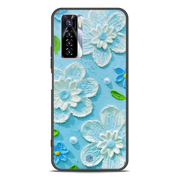 Floral Series Soft Phone Case - Premium Glass Case - Design 3 - Tecno Camon 17 Pro