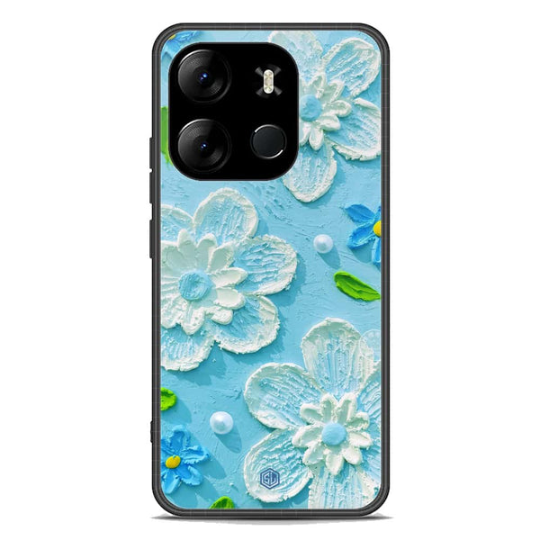 Floral Series Soft Phone Case - Premium Glass Case - Design 3 - Tecno Spark Go 2023