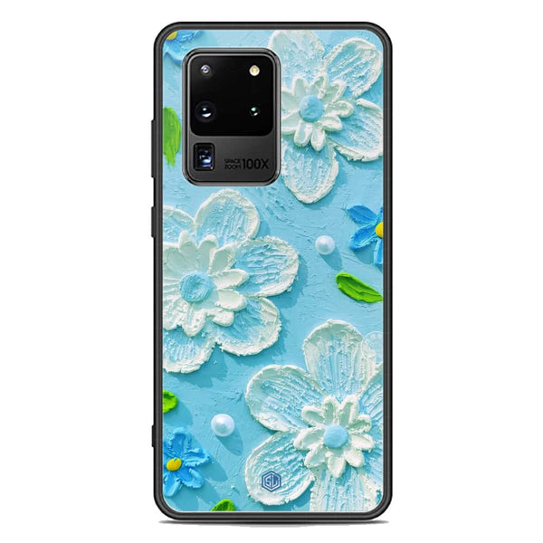 Floral Series Soft Phone Case - Premium Glass Case - Design 3 - Samsung Galaxy S20 Ultra