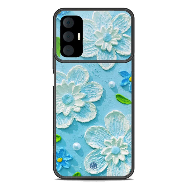Floral Series Soft Phone Case - Premium Glass Case - Design 3 - Tecno Spark 8 Pro