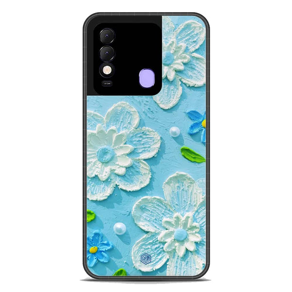 Floral Series Soft Phone Case - Premium Glass Case - Design 3 - Tecno Spark 8