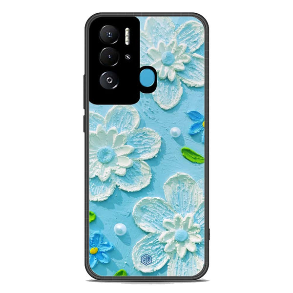 Floral Series Soft Phone Case - Premium Glass Case - Design 3 - Tecno Pova Neo