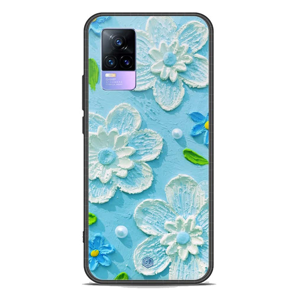 Floral Series Soft Phone Case - Premium Glass Case - Design 3 - Vivo Y73
