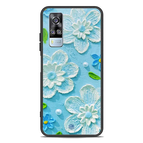 Floral Series Soft Phone Case - Premium Glass Case - Design 3 - Vivo Y51 (2020 December)