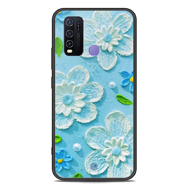 Floral Series Soft Phone Case - Premium Glass Case - Design 3 - Vivo Y50