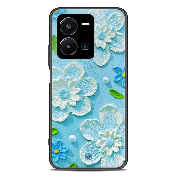 Floral Series Soft Phone Case - Premium Glass Case - Design 3 - Vivo Y35