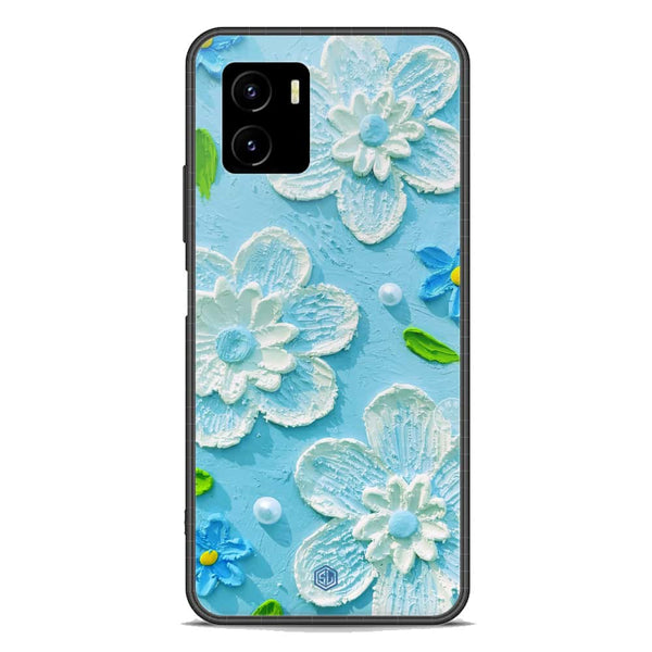 Floral Series Soft Phone Case - Premium Glass Case - Design 3 - Vivo Y15s
