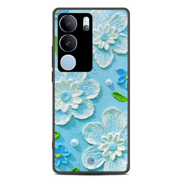 Floral Series Soft Phone Case - Premium Glass Case - Design 3 - Vivo V29
