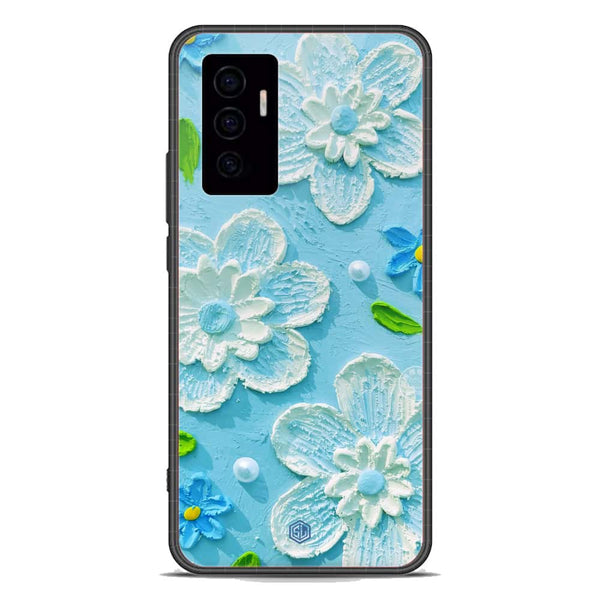 Floral Series Soft Phone Case - Premium Glass Case - Design 3 - Vivo V23e