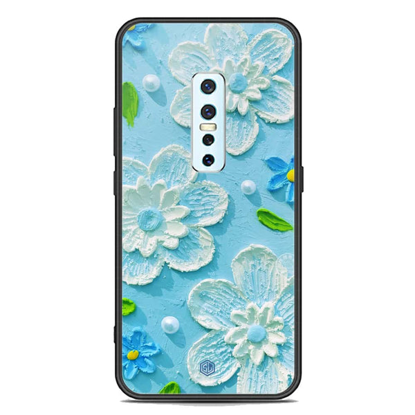 Floral Series Soft Phone Case - Premium Glass Case - Design 3 - Vivo V17 Pro